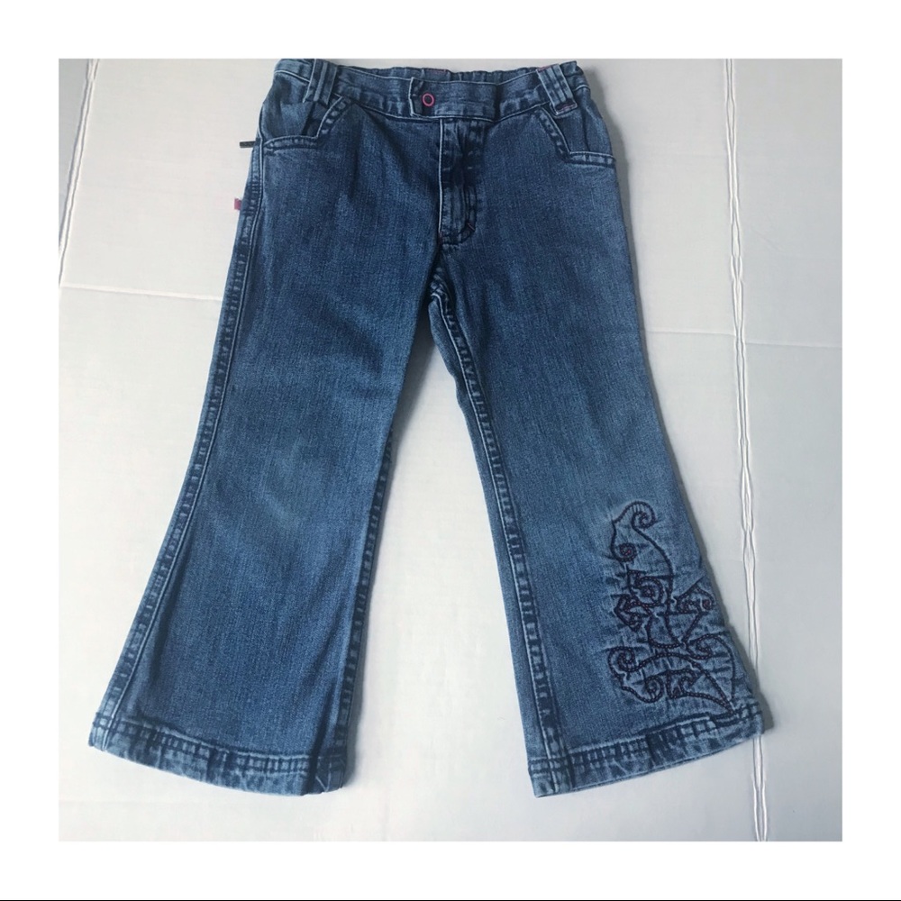La Companies de Petits jeans w/ snap closure embroidery